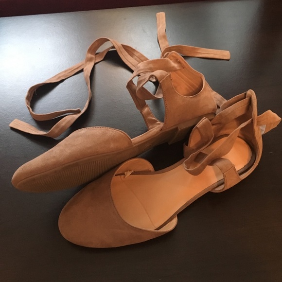 Lace Up Ballet Flats - Picture 3 of 5